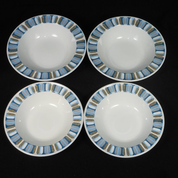 4 Ridgway Staffordshire ironstone ware Vogue dessert bowls - Picture 1 of 4